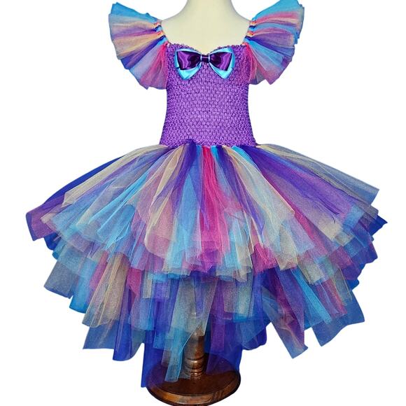 BLACK FRIDAY SALE - TuTu Dress Hi-Lo Lined Bodice Size 6 - 8 youth NWT Handmade - Picture 3 of 10